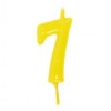 Vela Número 7 Amarelo